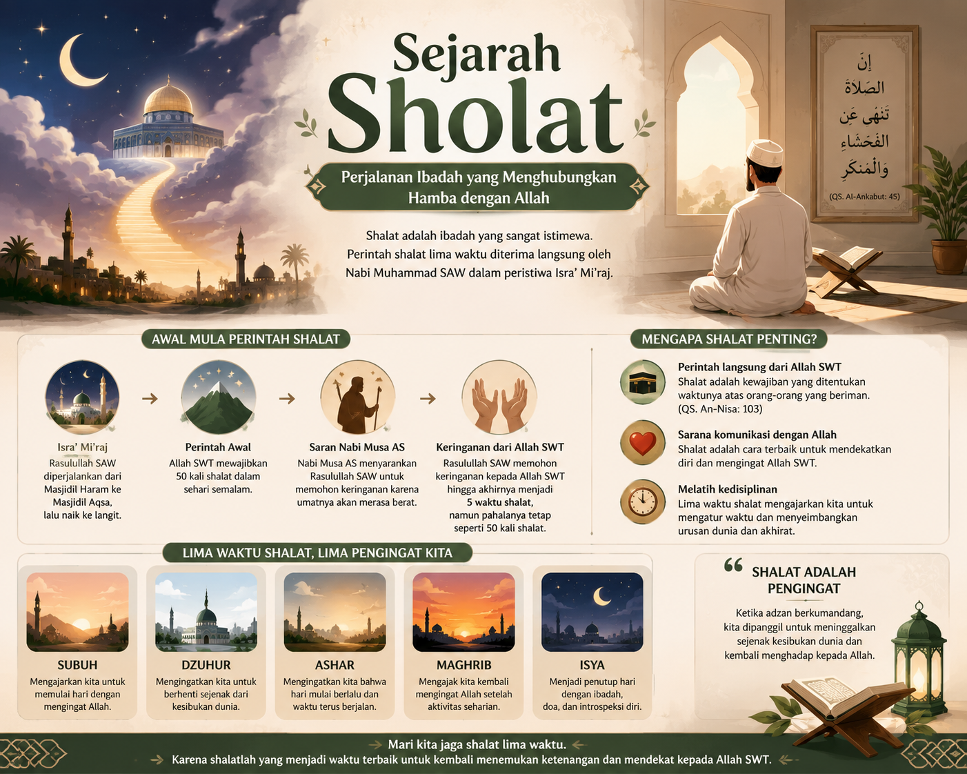 Sejarah Sholat: Perjalanan Ibadah yang Menghubungkan Hamba dengan Allah
