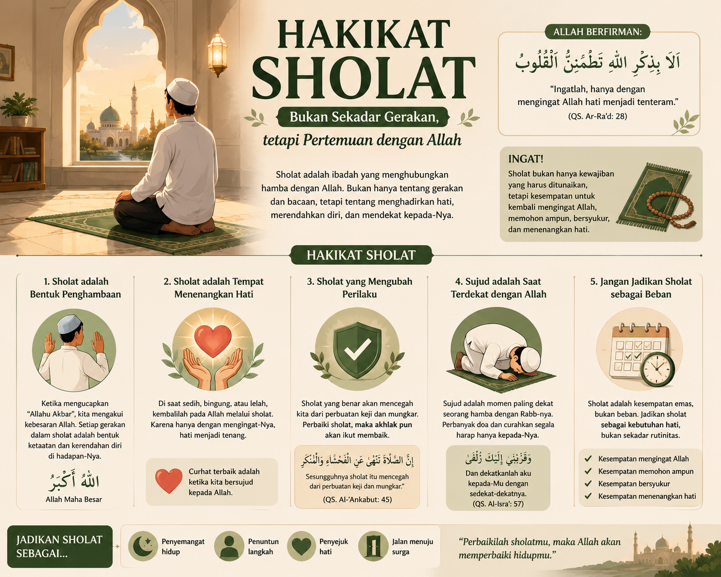 Hakikat Sholat: Bukan Sekadar Gerakan, tetapi Pertemuan dengan Allah